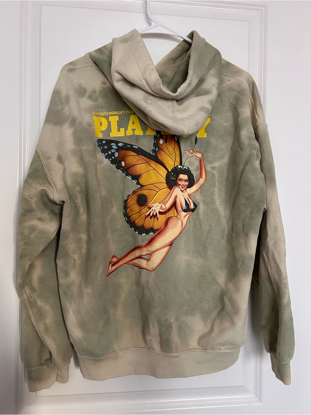 Playboy (M) Green Tie-dye August 1976 Cover Graphic Hoodie